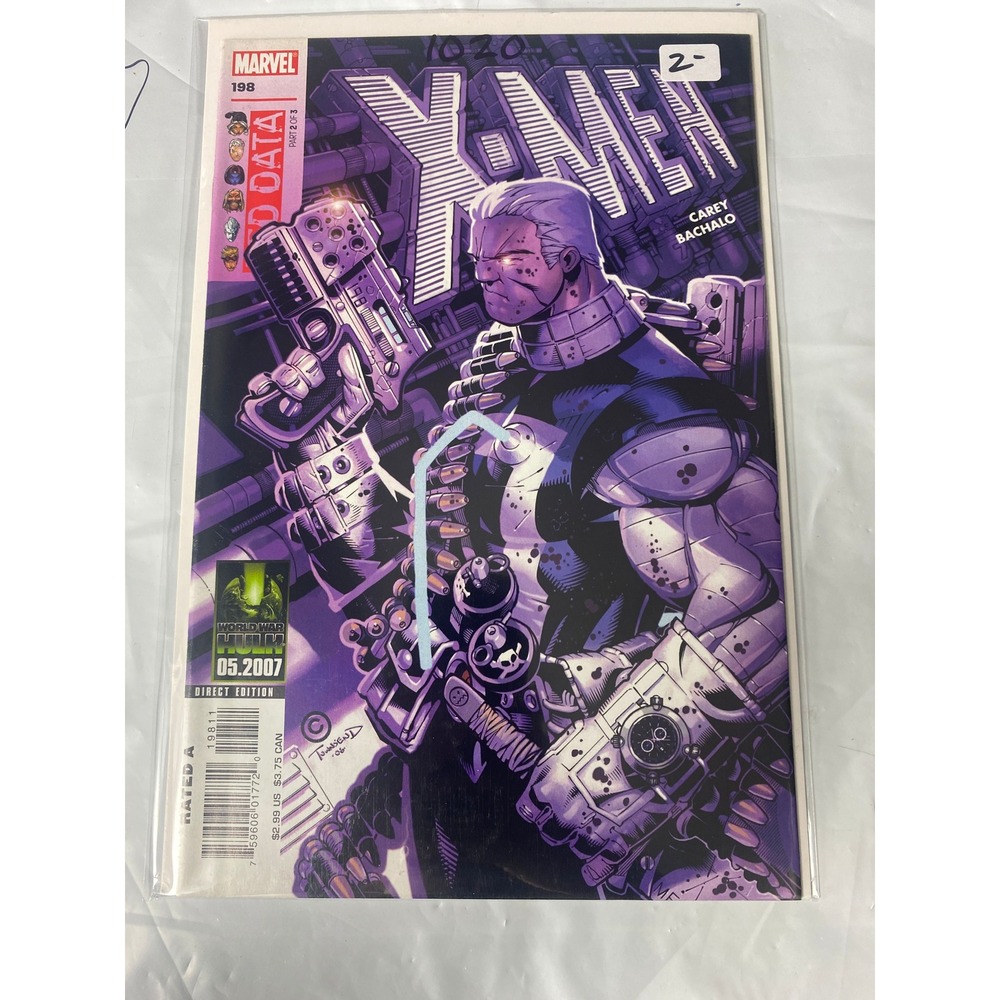 Marvel X-Men 198 May 2007 Carey Bachalo Cable Cover Endangered Species Comic